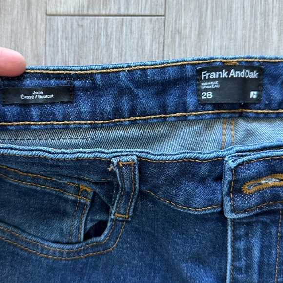 Frank & Oak Joan Evase Boot Cut Jeans 28 - Picture 5 of 10